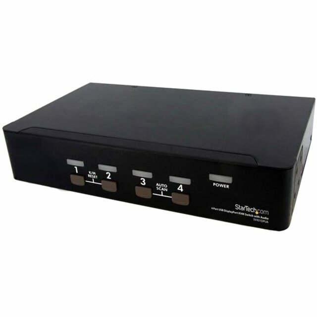 StarTech.com 4 Port USB DisplayPort KVM Switch with Audio - Image 4