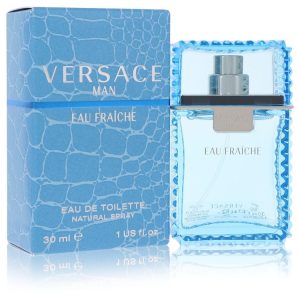 Versace Eau Fraiche Eau De Toilette Spray (Blue) 1 oz for Men