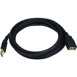 Monoprice 10ft USB 2.0 A Male to A Female Extension 28/24AWG Cable (Gold Plated)