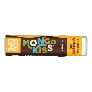 Mongo Kiss Display Center - Lip Balm - Organic - Eco Lips - Vanilla Honey - .25 oz - case of 15