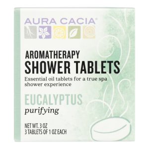 Aura Cacia - Purifying Aromatherapy Shower Tablets Eucalyptus - 3 Tablets