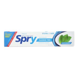 Spry Xylitol Toothpaste - Peppermint - 4 oz.