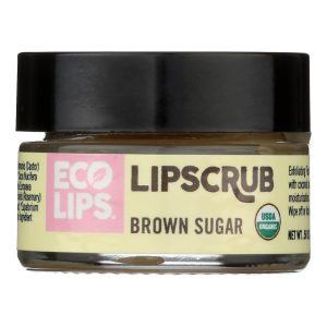 Ecolips Organic Lip Scrub - Brown Sugar - Case of 6 - 0.5 oz.