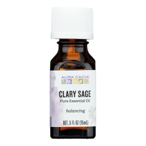Aura Cacia - Essential Oil Clary Sage - 0.5 fl oz
