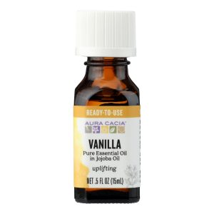 Aura Cacia - Vanilla in Jojoba Oil - 0.5 fl oz