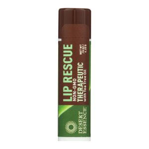 Desert Essence - Lip Rescue Therapeutic with Tea Tree Oil - 0.15 oz - Case of 24
