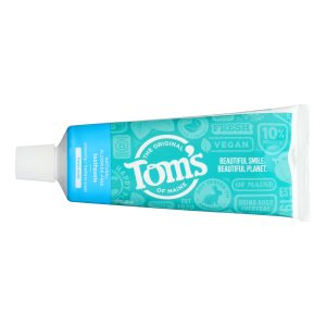 Tom's of Maine Travel Natural Toothpaste - Fresh Mint Fluoride-Free - Case of 24 - 3 oz.