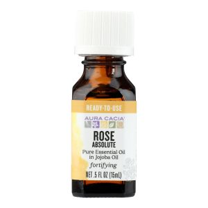 Aura Cacia - Rose Absolute in Jojoba Oil - 0.5 fl oz