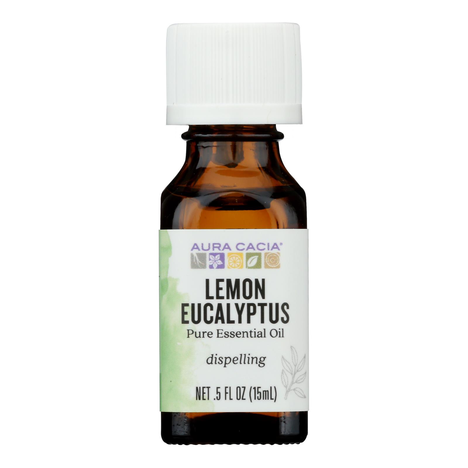 Aura Cacia - 100% Pure Essential Oil Lemon Eucalyptus - 0.5 fl oz
