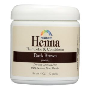 Rainbow Research Henna Hair Color and Conditioner Persian Dark Brown Sable - 4 oz