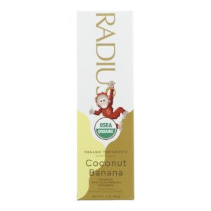 Radius Coconut Banana With Organic Chamomile Flower & Coconut Oil Toothpaste - 1 Each - 3 OZ