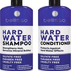 Hard Water Shampoo and Conditioner Set   Sulfate Free Hair Care Products for Women and Men   Moisturizing Treatment with Chelating Properties for a Deep Clean   Remover for Cleansing Mineral Build Up