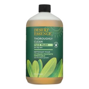 Desert Essence - Thoroughly Clean Face Wash - Original Oily and Combination Skin - 32 fl oz