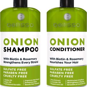Onion Shampoo and Conditioner Set   With Rosemary and Biotin   Thickening Products for Women and Men   Volumizing Salon Grade Formula for Thinning Hair Care   Hydrating Moisturizing and Sulfate Free