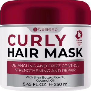 Curly Hair Mask   Deep Conditioning Curl Enhancing Split End Repair for Women and Men   Strengthening Treatment Cream and Moisturizer Products for Dry Damaged Frizzy Hair   Anti Breakage Solution