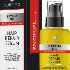 Batana Oil Hair Serum   Repair Thinning Dry Damaged Fine and Split Ends   Thickening Lightweight Formula   Anti Frizz and Heat Protection Control Products for Men and Women   Curly and Frizzy Mix