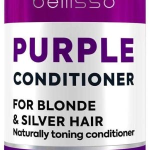 Purple Conditioner for Blonde Hair   Goodbye to Orange and Yellow Brassy Tones   For Color Treated Bleached Silver White and Gray Hair   Sulfate and Paraben Free Toner   Women and Men