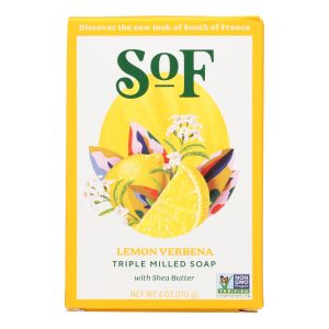 South of France Bar Soap - Lemon Verbena - Full Size - 6 oz