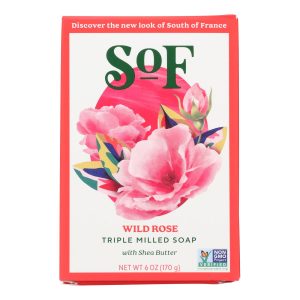 South Of France Bar Soap - Climbing Wild Rose - 6 oz - 1 each