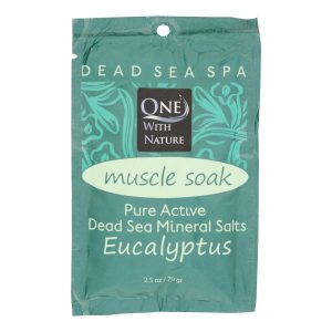 One With Nature Dead Sea Mineral Salt Bath - Soothing - Case of 6 - 2.5 oz.