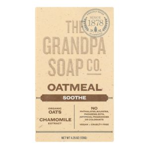 Grandpa Soap Bar Soap - Oatmeal - 4.25 oz