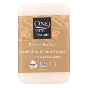 One With Nature Dead Sea Mineral Shea Butter Soap - 7 oz