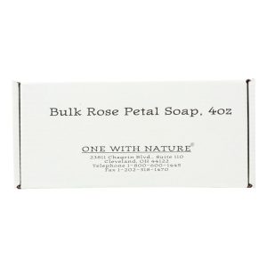 One With Nature Bar Soap - Rose - Case of 24 - 4 oz.