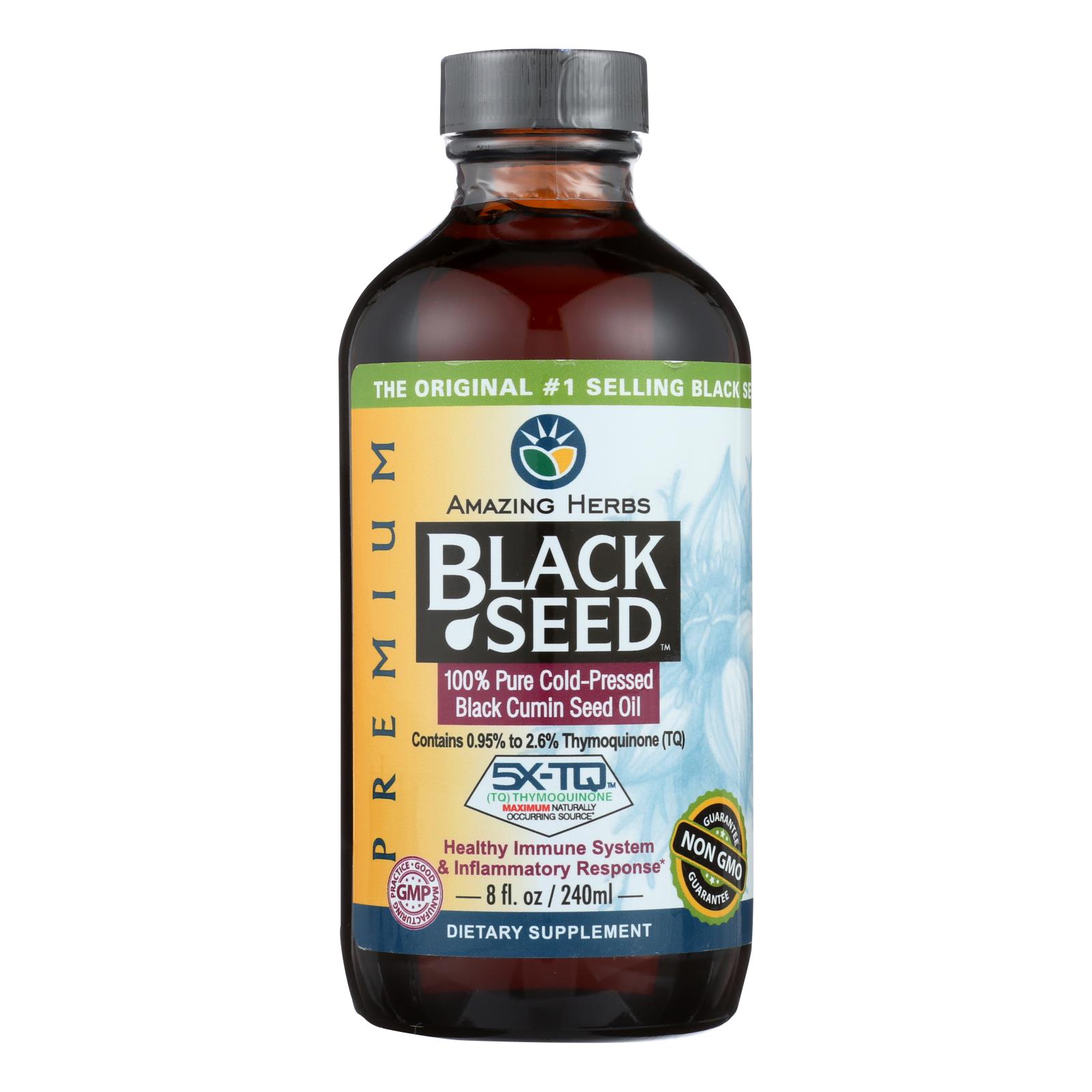 Amazing Herbs - Black Seed Oil - 8 fl oz - Image 2