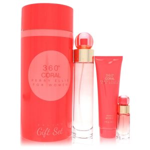 Perry Ellis Gift Set -- 3.4 oz Eau de Parfum Spray + .25 oz Mini EDP Spray + 3 oz Shower Gel for Women