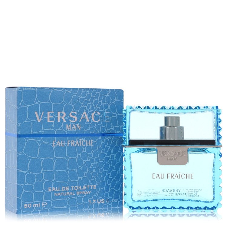 Versace Eau Fraiche Eau De Toilette Spray (Blue) 1.7 oz for Men