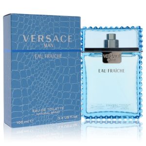 Versace Eau Fraiche Eau De Toilette Spray (Blue) 3.4 oz for Men